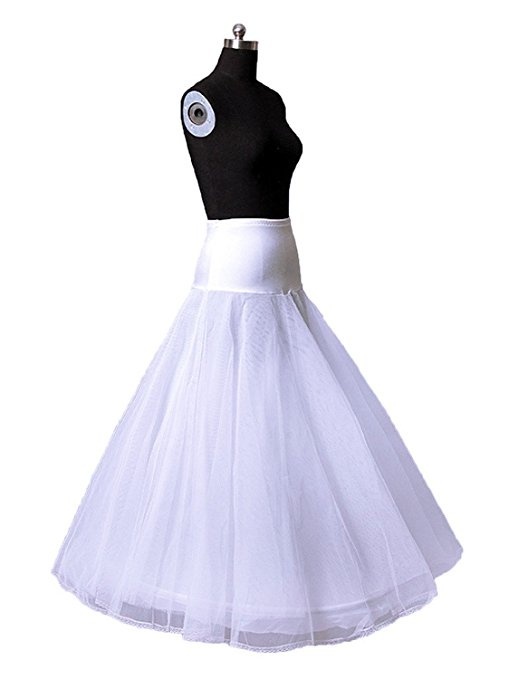 New 1 Hoop Bridal Petticoat Underskirt for A Line Wedding Dress Underskirt Petticoats Slips