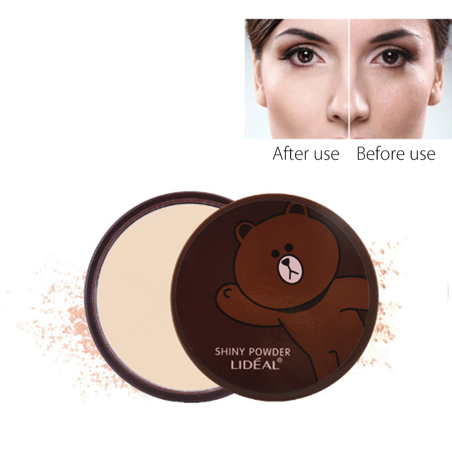 LIDEAL Professional Face Powder Mineral Pressed Powder Waterproof Oil-free Setting Powder Base Cosmetic Concealer Contour Makeup