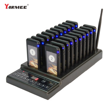 Restaurant Pager Wireless Call Pagers with 20 Receiver Support 999 Channel Calling Keypad Pager Restauran Queuing Calling System