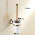 Antique Brass Brushed Bath Hardware Sets Porcelain Base Bronze Bathroom Accessory Wall Mounted Bathroom Products