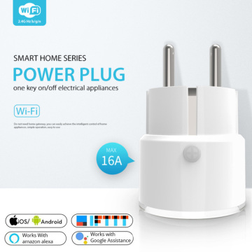 Smart Plug Wifi Socket 16A EU Power Monitor Timing Function ON/OFF appliances Tuya APP Control Works With Alexa Google Assistant