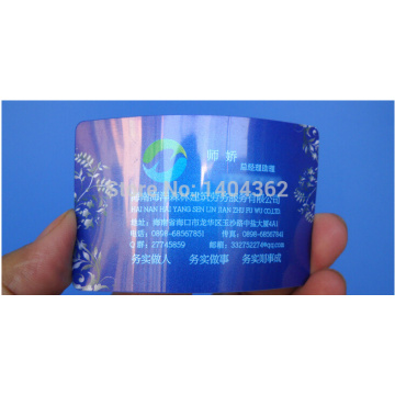 custom glossy PVC Plastic business cards printing visit card Opaque card double faces corners rounded 0.38mm thickness