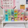 New Arrival Macaron Series Desk Pen Holder Pencil Makeup Storage Box Desktop Organizer School Office Stationery