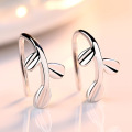 Korean Small Fresh Leaves Stud Earrings For Women Earring Jewelry Earing Multiple Wearing Methods Olive Branch Ear Clip A96