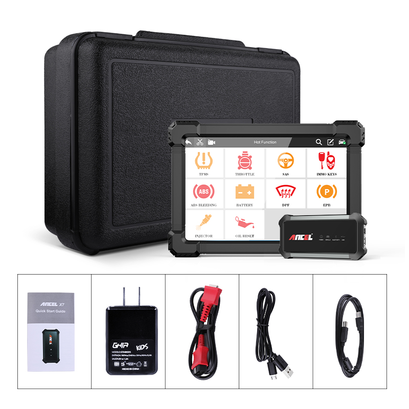 ANCEL X7 Full System OBD2 Scanner IMMO BMS EPB ABS Oil Reset OBD2 Code Reader For Engine Multi-language Professional Car Scanner
