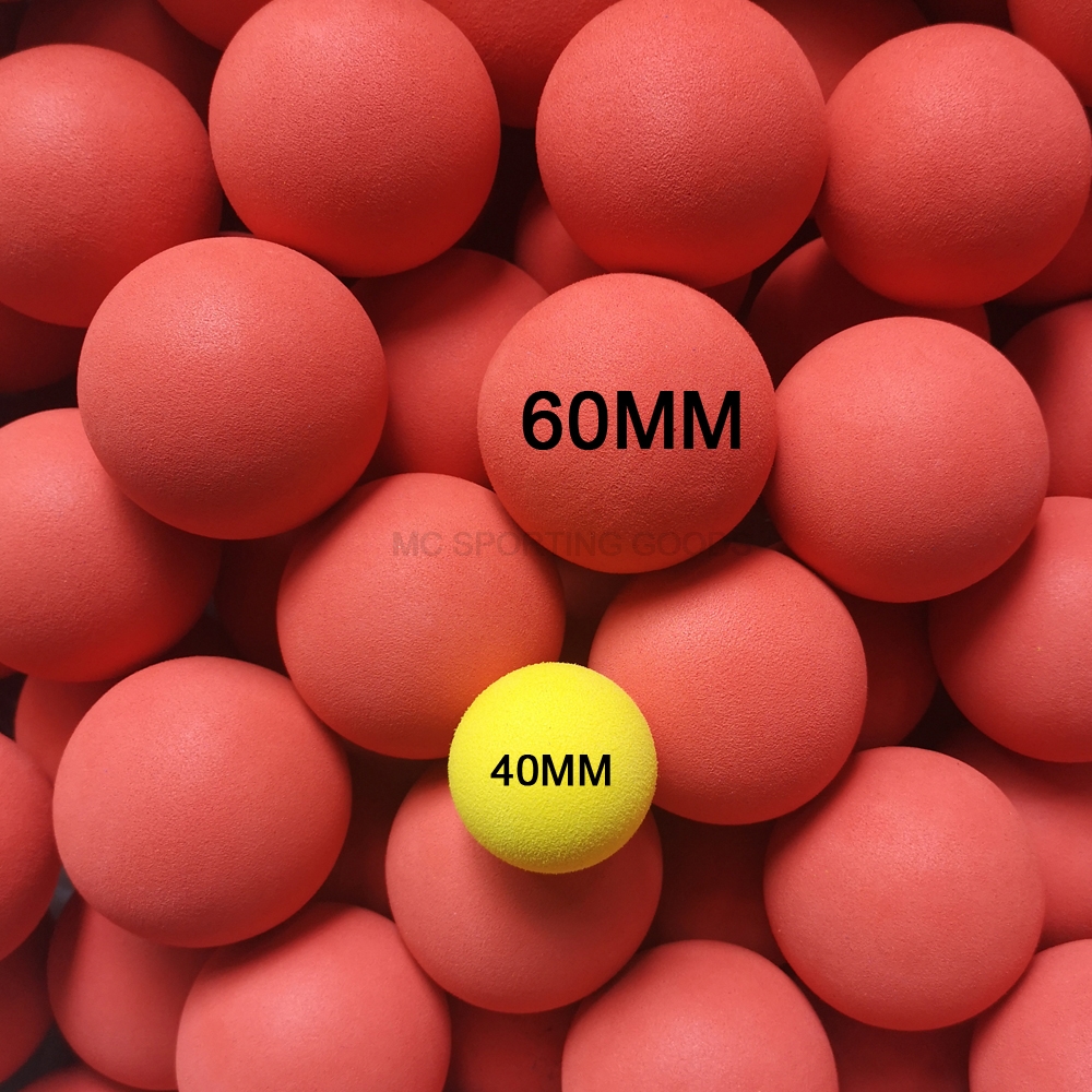 60mm Big Golf Balls EVA Ball Diameter Red Yellow cat dog puppy pets chew practice soft toys new tennis balls 2pcs/pack 9g/pcs