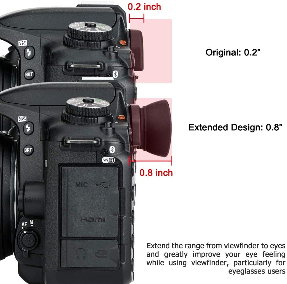 Camera Eyecup Viewfinder Eyepiece for Nikon D3500 D3400 D3300 D3200 D3100 D3000 D5600 D5500 D5300 D5200 D5100 D5000 D750 Cameras