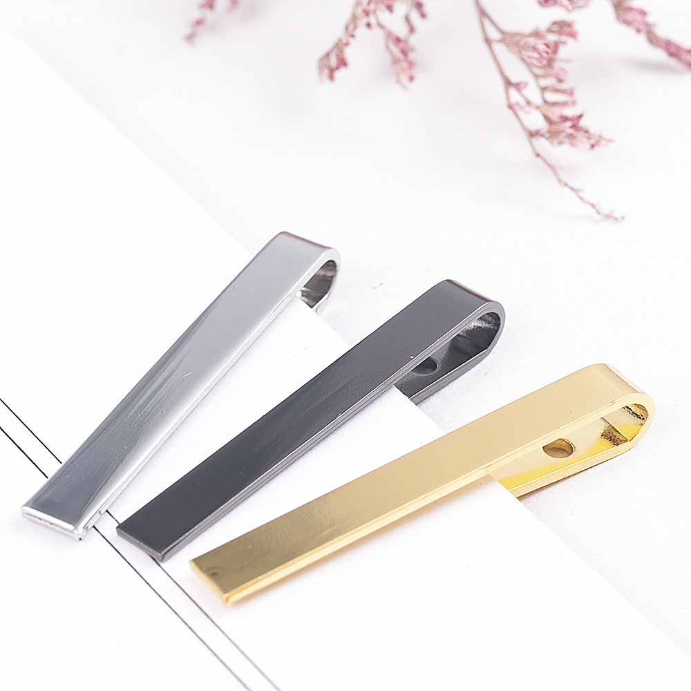 Mens Stainless Steel Tone Simple Necktie Tie Bar Clasp Clip Clamp Pin gifts for men