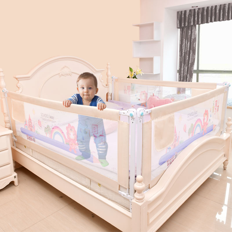 baby playground on bed fence rail safe playpen bed guardrail barrier rail foldable home kids security barrier crib care fencing