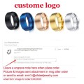 Personalized Stainless Steel Men Ring Wedding Brand Classic Custom Text Name Date Lover Promised Boy Male Engagement Accessories
