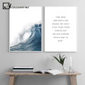 Ocean Sea Waves Canvas Nordic Posters Prints Landscape Scandinavian Style Wall Art Painting Decoration Pictures for Living Room