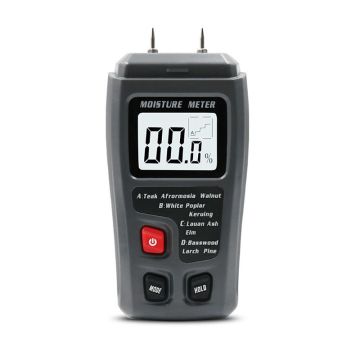 EMT01 Two Pins Digital Wood Moisture Meter 0-99.9% Wood Humidity Tester With LCD