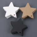 50Pcs Star Kraft Paper Label Wedding Christmas Halloween Party Favor Price Gift Card Luggage Tags White Black Brown 3Colors