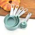 4Pcs Stainless Steel PP Measuring Cups Spoons Kitchen Baking Cooking Tools Set Kitchen Supplies BJStore
