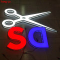 Outdoor Beauty shop Led Advertising sign Perforated illuminated Channel Letter for shop