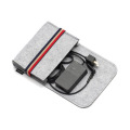 1PC Home Storage Organization Key Coin Package Mini Felt Pouch Earphone TF Card Power Bank Data Cable Travel Organizer