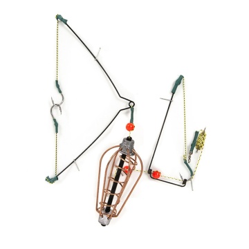 Home 15G 20G 25G 30G Fishing Bait Cage Bait Lure Copper Trap Basket Feeder Holder With Hooks Carp Fishing Tackle Accessories