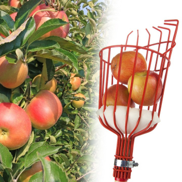 Metal Fruits Picking Tool Greenhouse Apples Peaches Orange Catcher Picker Outdoor Aluminum Deep Basket Garden Tools