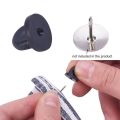 100Pcs Black PVC Rubber Brooch Pin Backs Comfort Fit Tie Tack Lapel Pin Backing Holder Clasps Jewelry Findings