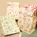 12pcs Flower Paper Envelopes Wedding Party Decoration Gift Bags with Thank you Paper Stickers Creative Paper Bags