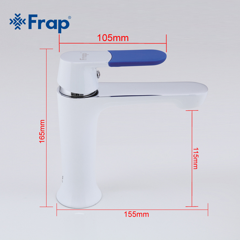 Frap Modern Style New bathroom Basin sink Faucet Deck Mounted bath tap Cold and Hot Water Mixer Multi Color Handle Cover F1034