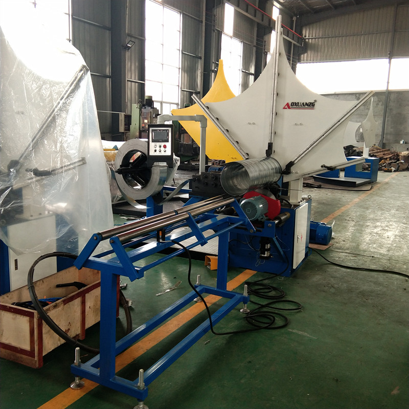 Aluminum Steel Round Air Pipe Electric Spiral Duct Making Machine for Round Tube Former