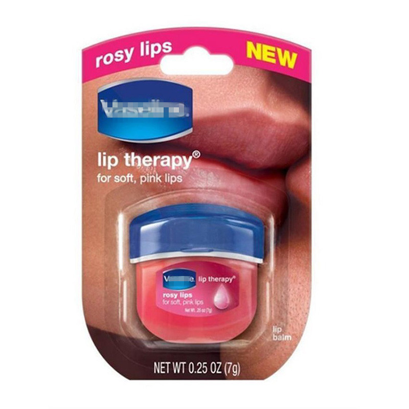 4PCS/SET Lip Makeup Care Lip Therapy Petroleum Jelly Lip Balm Original Cocoa 7g 0.25 Oz Lipstick
