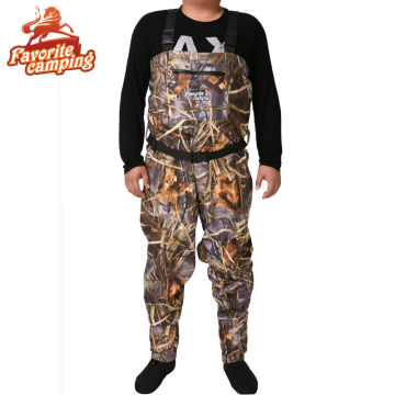 Brand Nylon Waterproof Permeable Breathable Camouflage Fishing Wader for fishing Hunting waterproof Ghillie Suit fishing wader