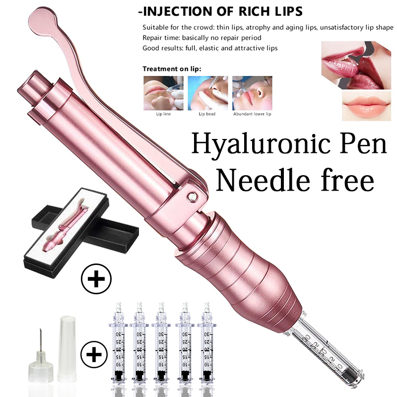 Pink Hyaluronique Pen Hyaluronic Acid Filler Gun Serum Pens Mesotherapy 0.3ml Lips Lifting Injection Anti Aging Wrinkle Removal