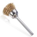3pcs Wire Brass Brush Brushes Wheel Dremel Accessories for Rotary Tools Die Grinder & Totary machine tools 23mm/17mm/5mm