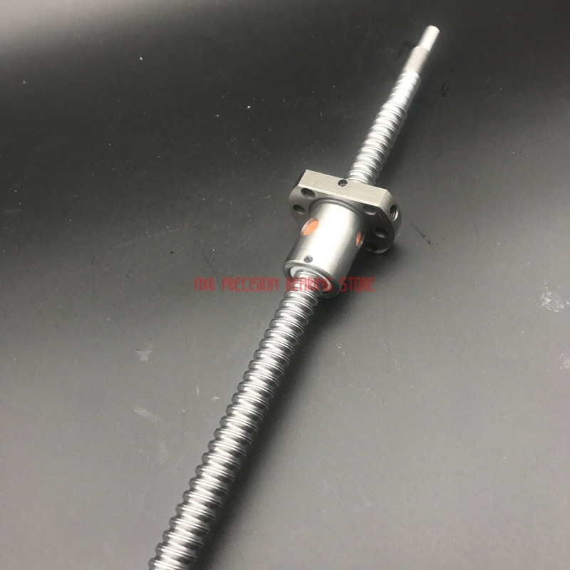 Cnc Router Parts Sfu1605 300mm Ball Screw Rolled C7 Ballscrew L With One 1605 Flange Single Nut Bk/bf12 Machined For Cnc Parts