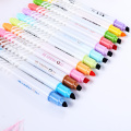 School Highlighters Students Highlighter Pen Markers Pastel Liquid Chalk Marker Marcadores Fluorecentes For School 04430