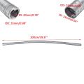 100cm Dual-layer Car Heater Exhaust Pipe 24mm Air Diesel Heater Exhaust Hose Tube Stainless Steel For Webasto Eberspacher