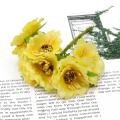 2020 Artificial Flower Bouquet Yellow Cherry Branch Stamen Berries Bundle DIY Christmas Wedding Cake Gift Box Wreath Party Decor