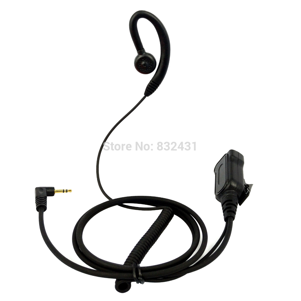 Headset Earpiece Mic for Motorola Talkabout Portable TLKR T4 T5 T6200 T6220 Walkie Talkie PTT 2.5mm 1 Pin T Type Earhook