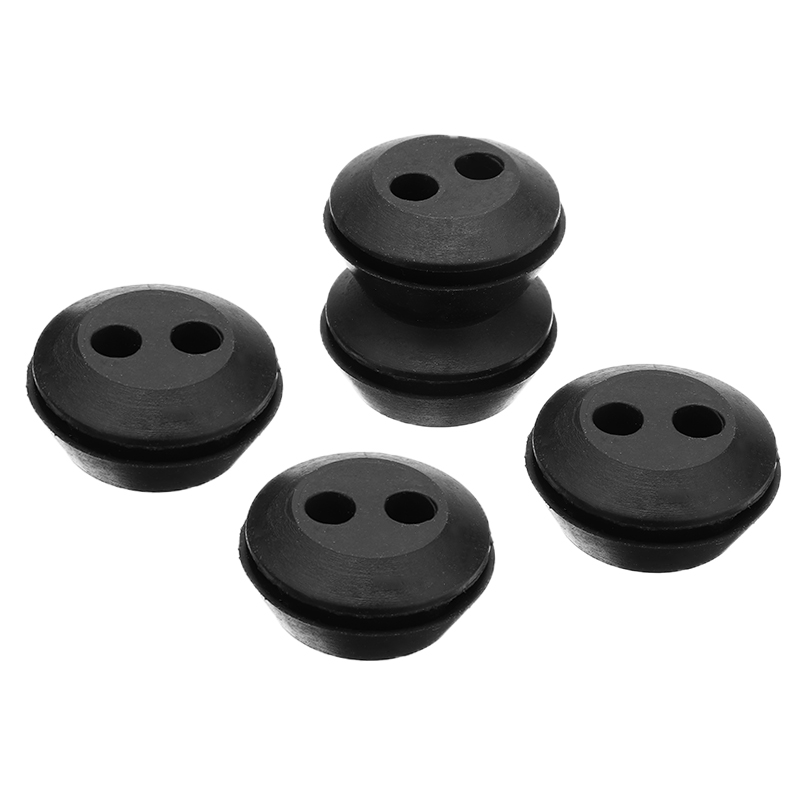 5Pcs 2-hole Black Rubber Fuel Gas Line Grommet Replacement For Cylinder Valve Pump Other 2-hole Models Hardware Parts