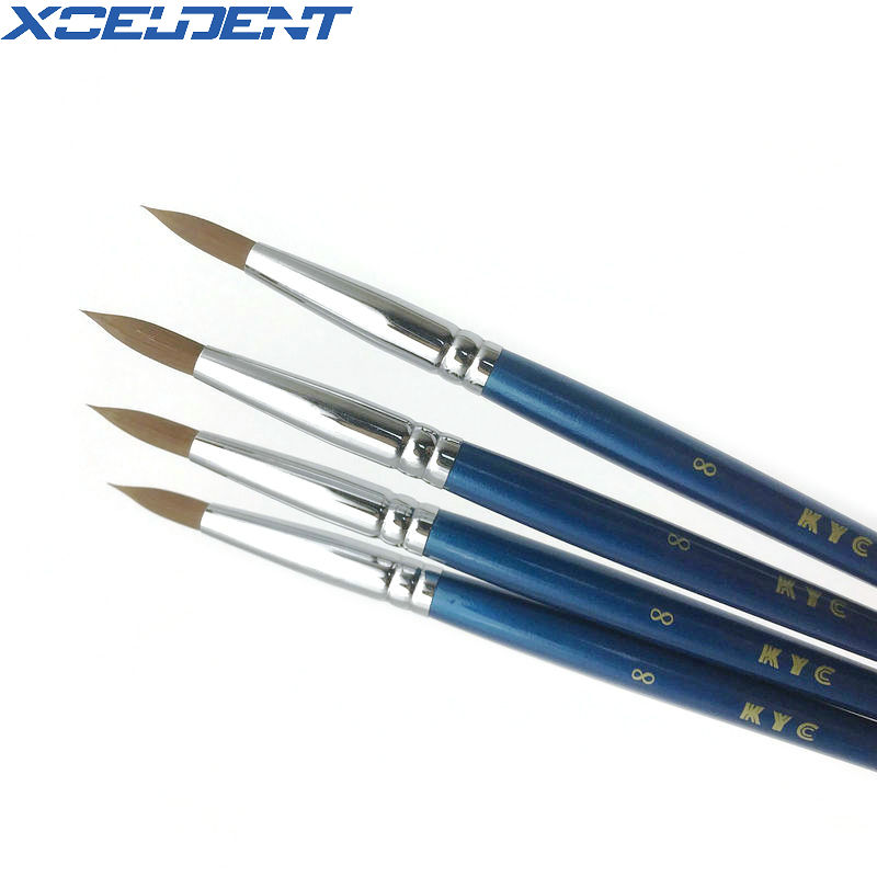 4pcs/set Dental Porcelain 8# Brush Pen Dental Lab Supplies Dentistry Tools