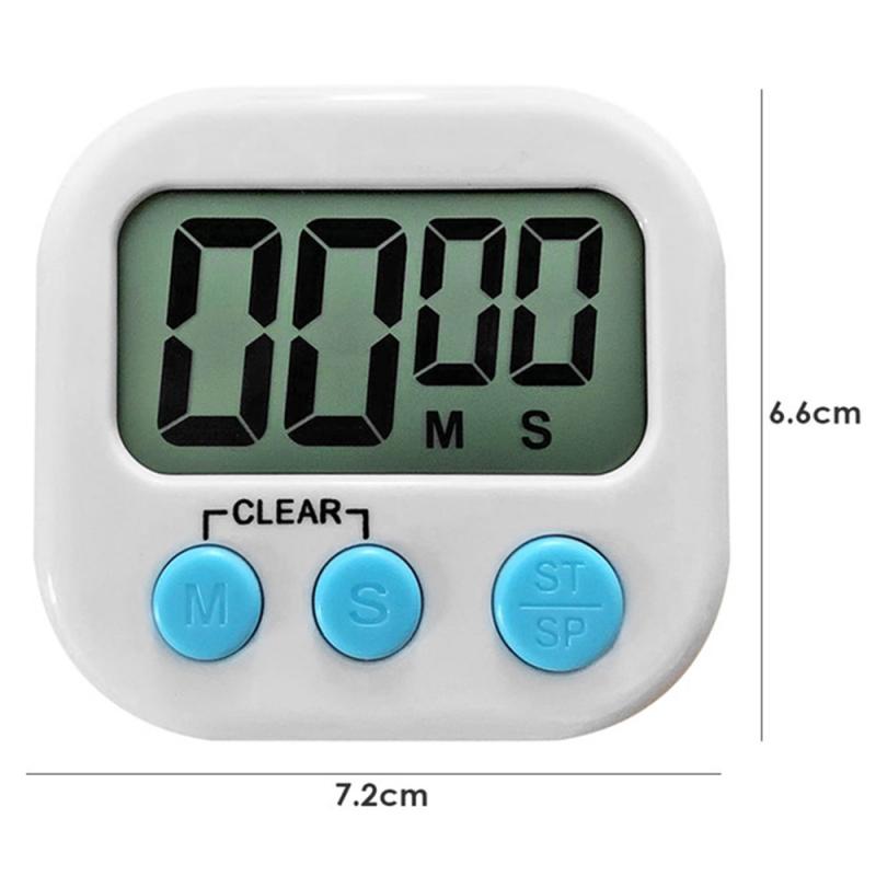 With Large LCD Display Digital Kitchen Timer Big Digits Loud Alarm Magnetic Cooking Baking Home Cocina Kitchen Accessories