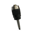 Integrated keyless drill chuck with MT shank
