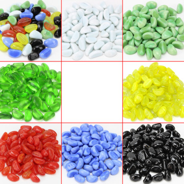 10pcs Cobblestone Aquarium landscaping sand exquisite crystal stone flower pot fish tank decoration colorful stone aquarium