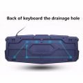 ZUOYA Russian English Gaming Keyboard Crack 3-Color Breathing Backlit USB Wired Colorful Waterproof Game Keyboard For Laptop PC