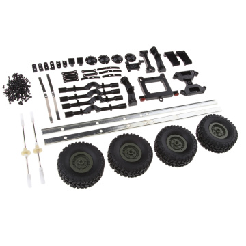 RC Car Trailer Chassis Assembly Kits for WPL 1/16 6WD Military Truck Body Parts