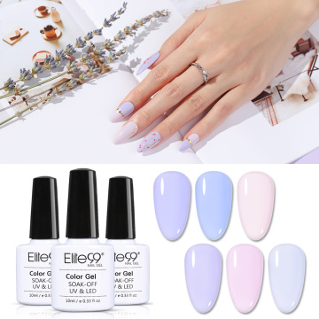 Elite99 10ml Lavender Color UV Gel Nail Polish Nail Art Varnish Hybrid Soak Off Gel Lacquer Lucky Nail Paint Gel Polish Gellak