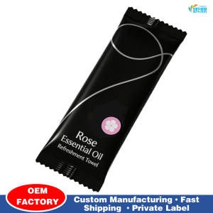 OEM customized logo wet towel