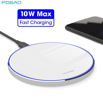FDGAO Qi Wireless Charger For iPhone 11 Pro 8 X XR XS 10W Fast Wireless Charging Station for Samsung S20 S10 S9 USB Charger Pad