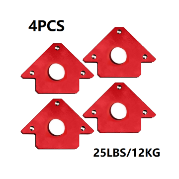 4PCS 25LBS Magnetic Iron Steel Welding Corner Holder Positioner Soldering Locator Tool For Welding Multi Angles Magnet Holder