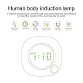 LED Body Induction infrared Sensor Light New Smart Night Light with Time Clock for Bedroom Stairs Wall Lamp Battery Power Lamp