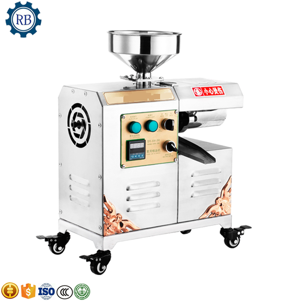 Rainbow oil pressing machine oil presser soybean oil machine with fully stainless steel cold&hot 1150W edible for human