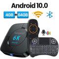 transpeed Android 10.0 Bluetooth TV Box Google Voice Assistant 6K 3D Wifi 2.4G&5.8G 4GB RAM 64G Play Store Very Fast BoxTop Box