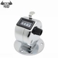 DANIU Mini 0-9999 Counter Metal Case Manual Four-Digit Counter With Plastic Base Hand Tally Counters Clicker Measuring Tool